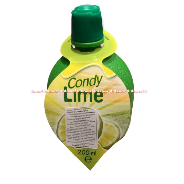 Condy Lime 200ml Kondy Laim Saus Buah Rasa Jeruk Nipis Untuk Makanan Minuman Salad Dressing Condi Lemon