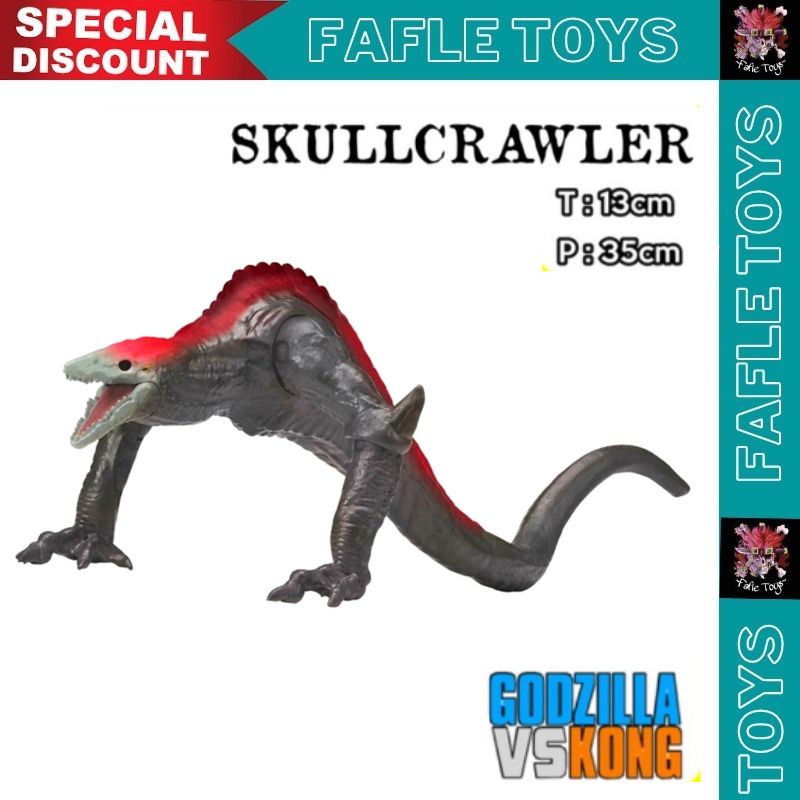 SKULLCRAWLER Action Figure Godzilla Kaiju Miniatur Pajangan Mainan / monster Skullcrawler Skull Craw