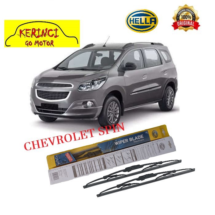 WIPER CHEVROLET SPIN HELLA PREMIUM 21&quot; &amp; 18&quot; - WIPER HELLA SEPASANG