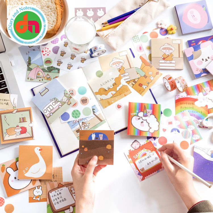 

Stiker Memopad Hias Cute Formula Memopad and Stickers Set