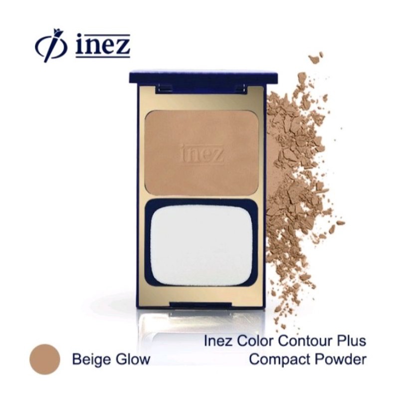 Inez Color Contour Plus Compact Powder (New case)/Bedak Inez Original