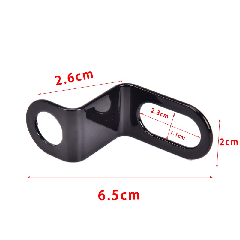 {LUCKID}1Pair Black Universal Bicycle Motorcycle Scooter Instrument Brackets Lamp Holder