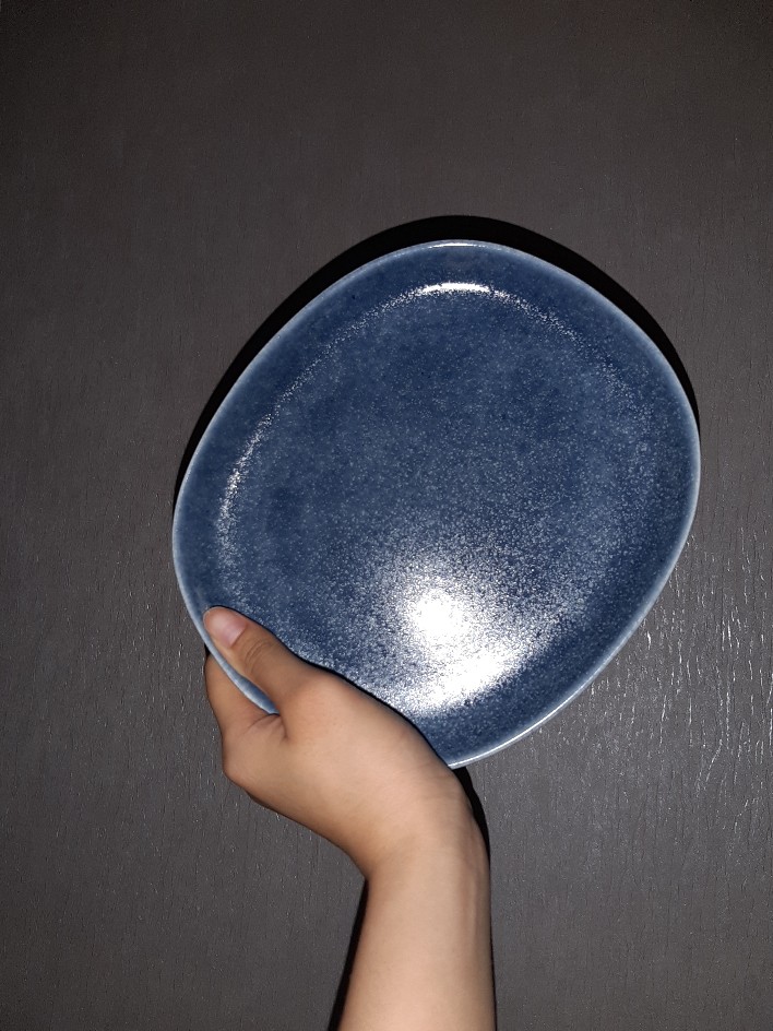 Brewsuniq - Ravenna Blue Salad Plate 8 / Piring Makan Keramik Jepang