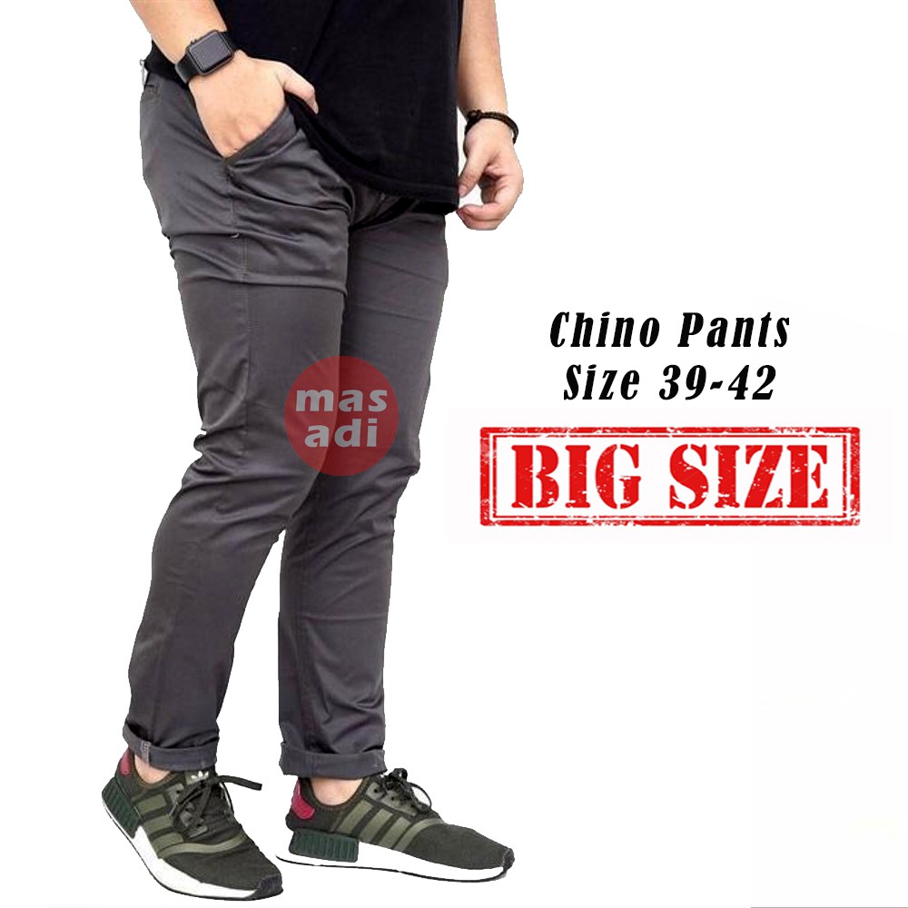  Celana  Chino Panjang  Pria Cowok Laki  Laki  Slim fit Besar 