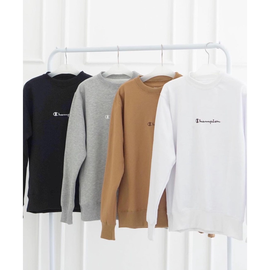 CREWNECK / CN CHAMPION MINI SCRIPT JAPAN MARKET ORIGINAL (COD)