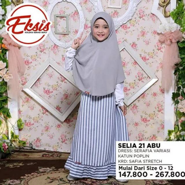 Selia 21 Abu#Gamis anak dari Seply