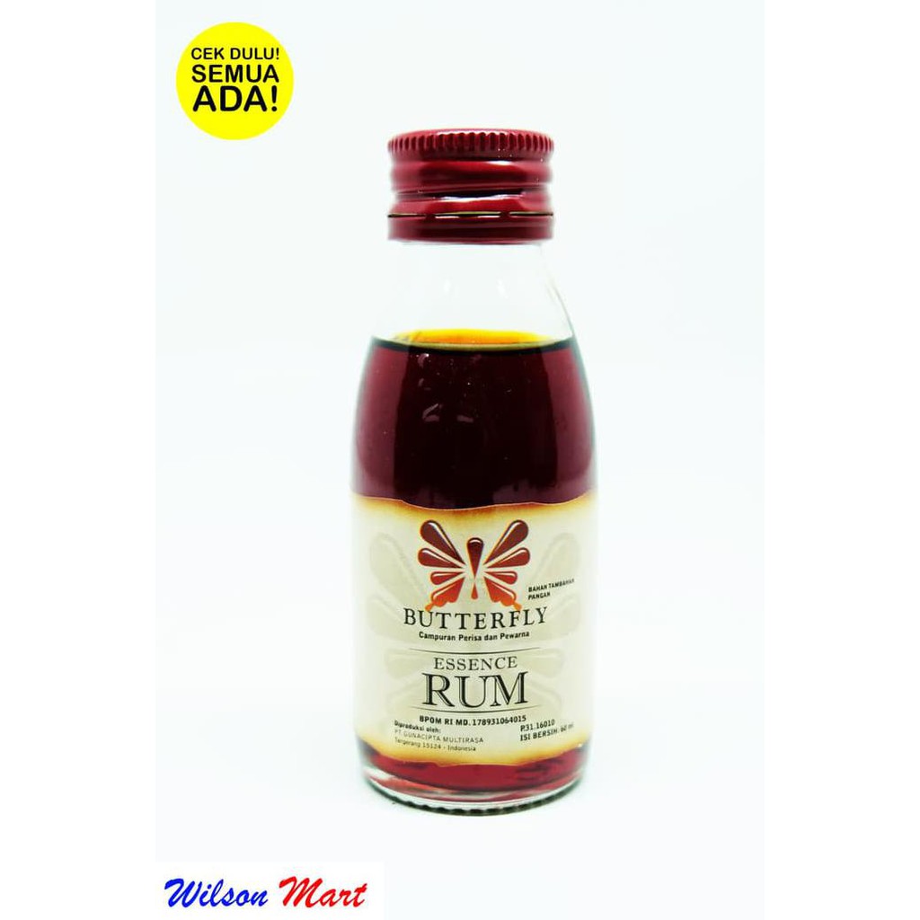 

31.87-Kue- Butterfly Essence Rum 60 Ml -Terlengkap-Termurah-Dijamin.