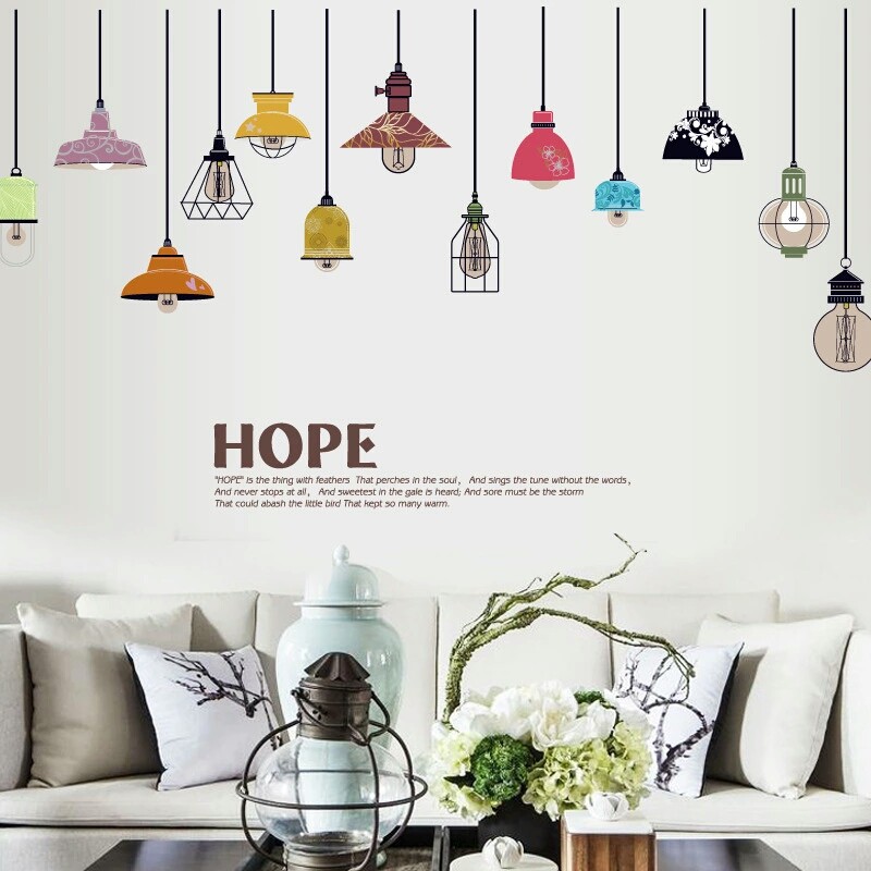 RELIZA WALLSTICKER 60x90 LAMPU GANTUNG SK9144