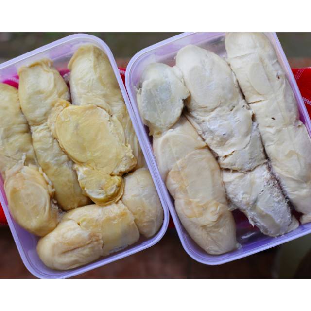

Durian kupas super premium, durian Sumatra, durian medan, durpas ucok medan.