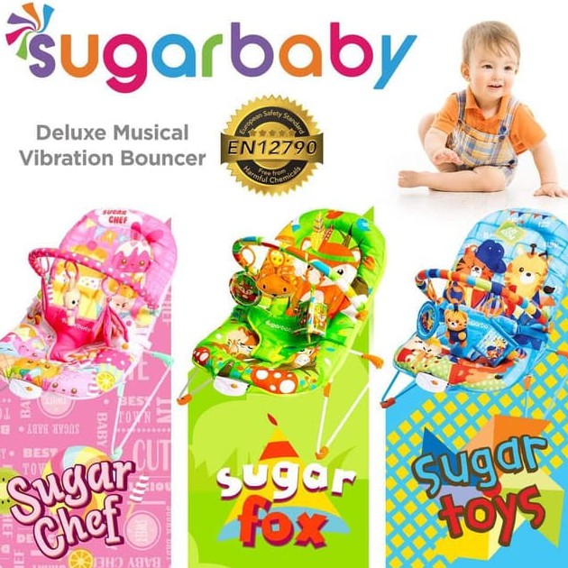 Sugar Baby [Deluxe Musical] Recline Bouncer (Pink)