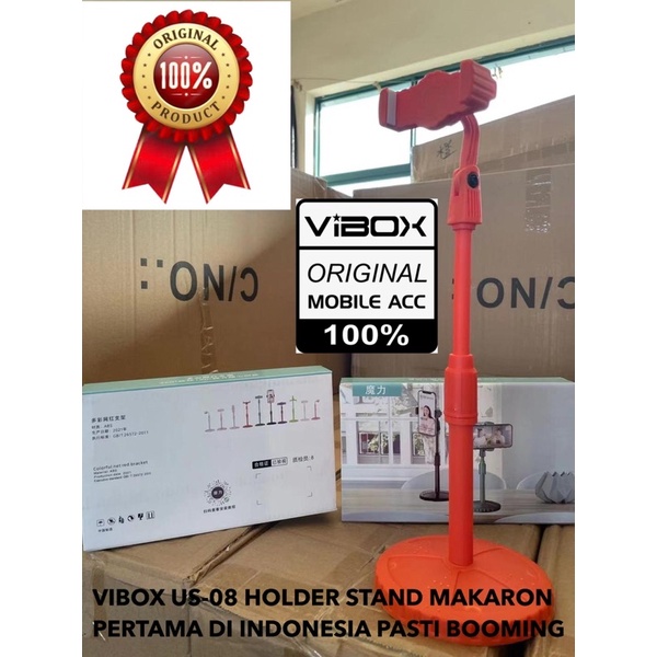 UNIVERSAL PHONE STAND MAKARON GL002 ORIGINAL VIBOX BISA NAIK TURUN BAHAN TEBAL