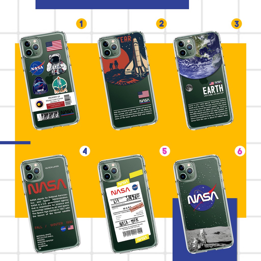 Softcase Clear Case Samsung Galaxy A01 A10 A10S A11 M11 A2 Core A20 A30 A40 A50 A70 A80 Casing Nasa