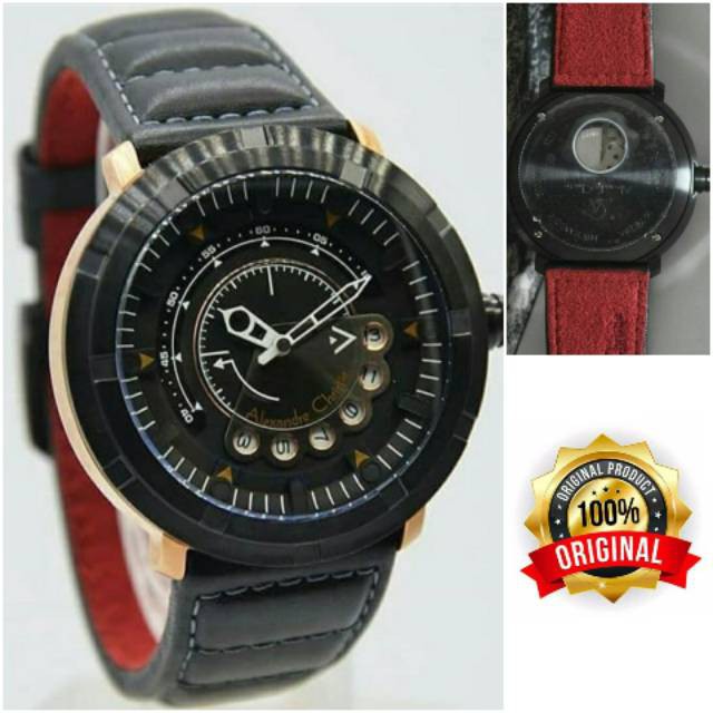 Jam Tangan AlexandreChristie Pria Matic Alexandre Christie Pria AC  3033 rosegold original