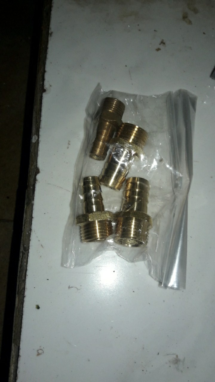 Nipple / Nepel Selang Drat Luar Kuningan 1/2 X 1/2