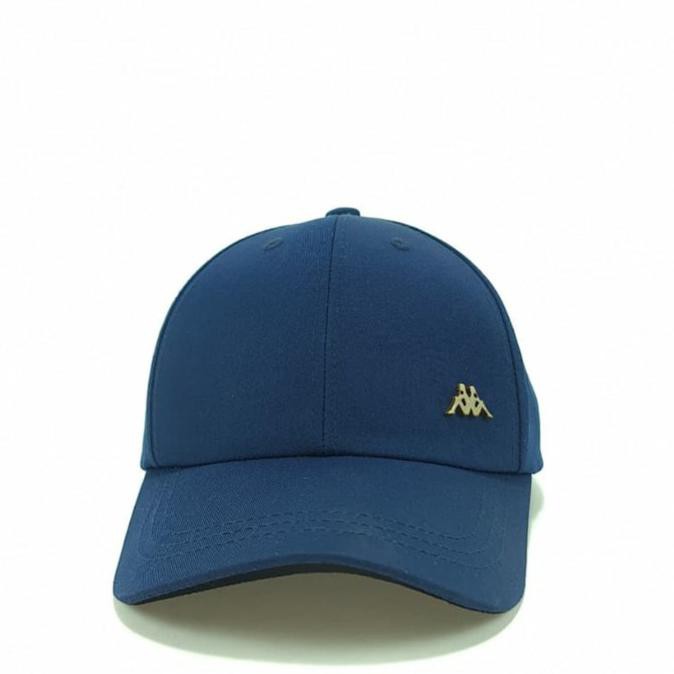 Original# Kappa Topi Pin Logo Kh4Ap955 Navy - Biru