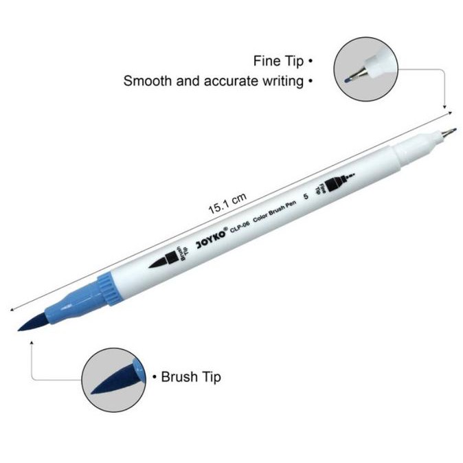 

BARANG BARU Kuas / Brush Pen Dual Tip 48 Warna CLP-40