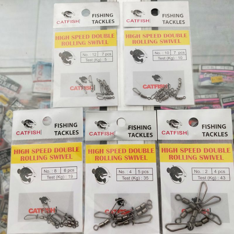 Jual SNAP CATFISH HIGH SPEED DOUBLE ROLLING SWIVEL | Shopee Indonesia