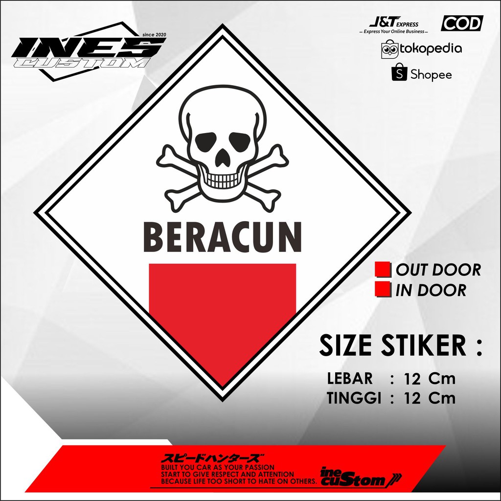 stiker limbah b3 stiker logo limbah berbahaya