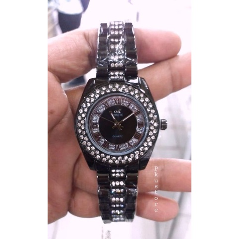 JAM TANGAN WANITA MOTIF PERMATA MIRETE ORIGINAL