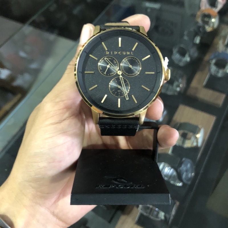 JAM TANGAN PRIA RIPCURL ORIGINAL P19 DETROIT MULTI GOLD LEATHER GOLD