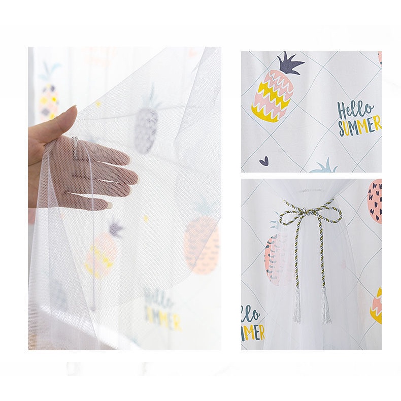 Magic Curtain Pattern Velcro / Tirai Hordeng Gorden Pintu Jendela Pasang Tanpa Bor dan Paku