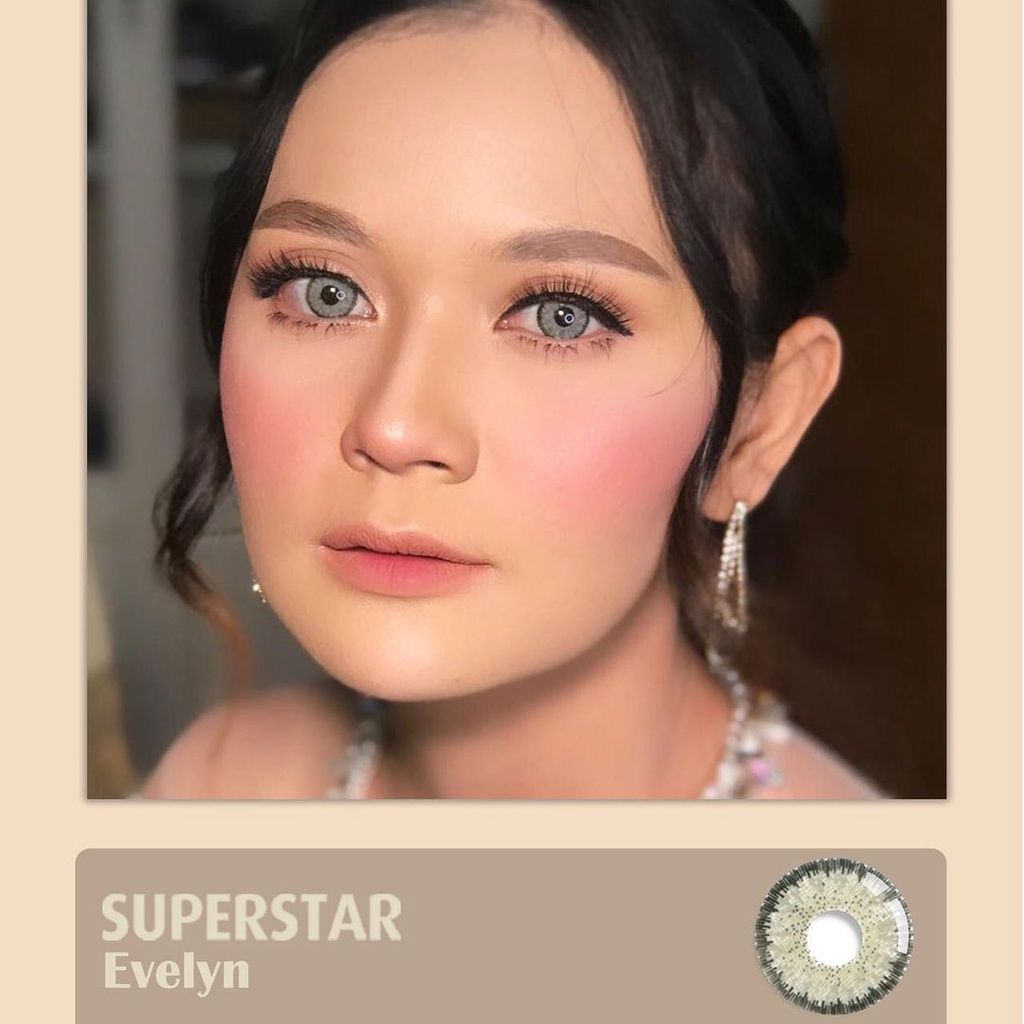 Superstar Evelyn softlens warna premium bulanan