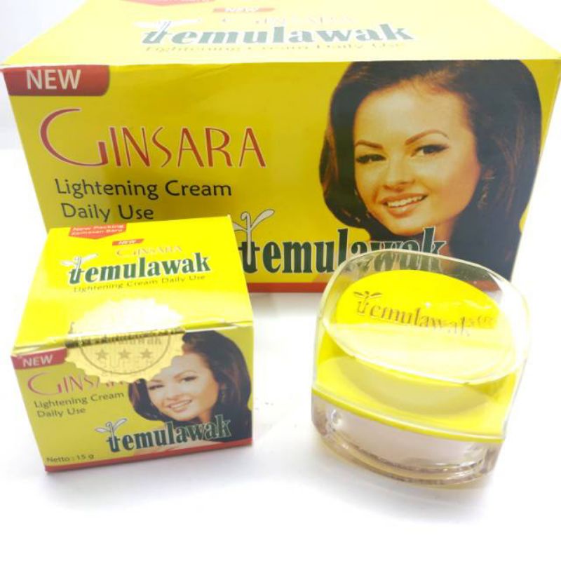 Cream Wajah Ginsara Temulawak Original Bpom