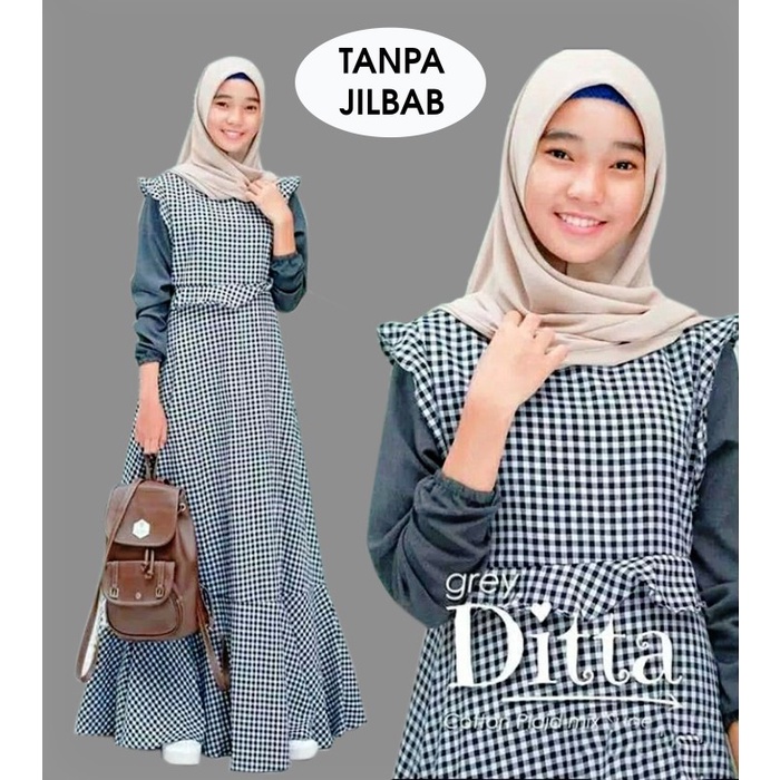 (PROMO) BAJU GAMIS ANAK REMAJA TANGGUNG PEREMPUAN TERBARU USIA 11 - 13 TAHUN - PINK