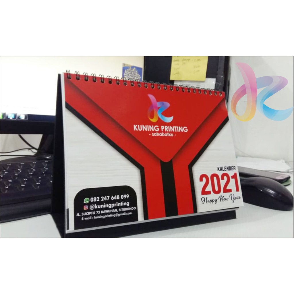 

CUSTOM / CETAK Kalender Meja / Desk Calender Custom isi 12+1 cover (DUA SISI) 260 gsm