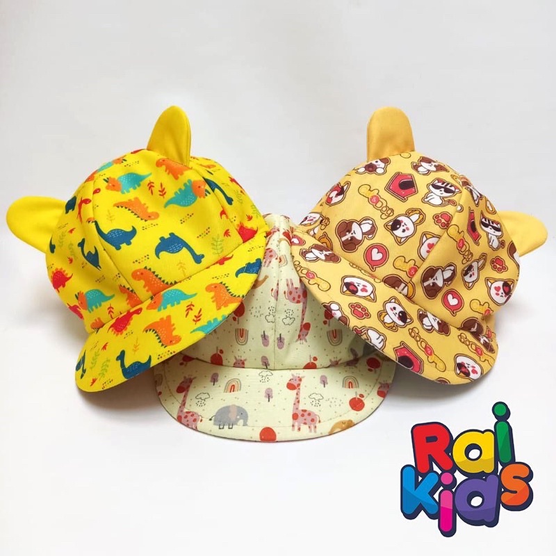 RAIKIDS Baby Hat Topi Balita  Print Bolak Balik rai kids