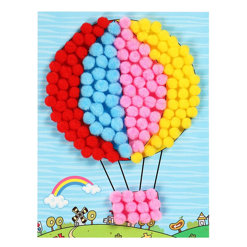 50pcs/lot pompom colourfull