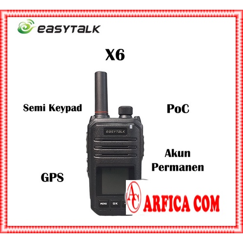 HT POC Easytalk X6 Wifi 4G LTE GPS Akun Permanen Internet ORIGINAL - HT POCSTAR EASY TALK X6 X 6 ORI