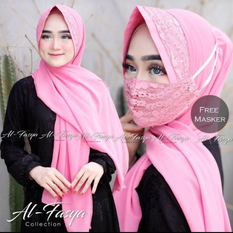 Pashmina tali Mazea Pet (free masker ), hijab instan, jilbab