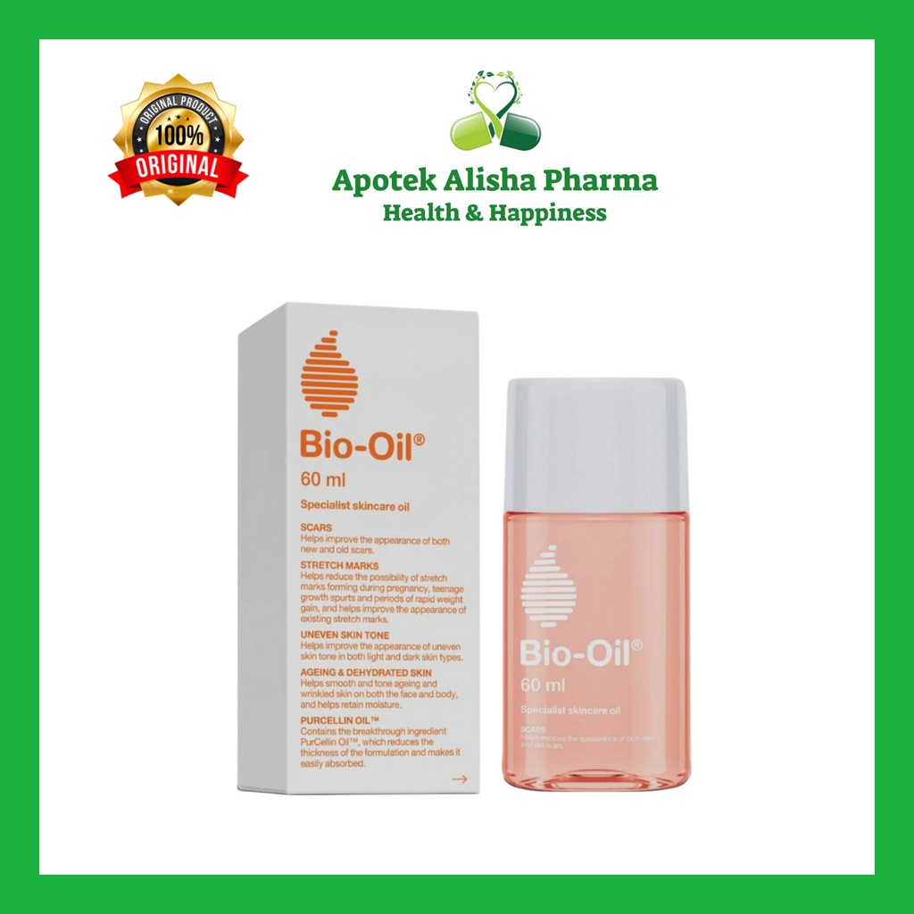 BIO OIL SKIN CARE 60ml 25ml - Menyamarkan Bekas Luka / Stretch Marks / Meratakan Warna Kulit Tidak Merata