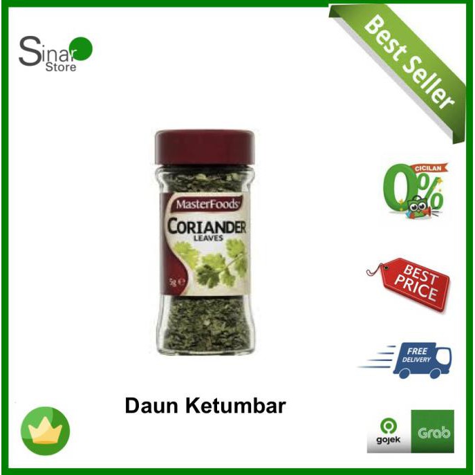 

BISA BAYAR DITEMPAT MASTERFOODS Bumbu Masak Dapur Daun Ketumbar Kering / Coriander Leaves STOK