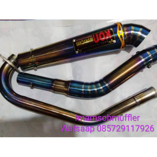 Knalpot kou mahachai bluegold satria fu