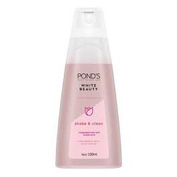 PONDS BRIGHT MIRACLE ULTIMATE CLARITY SHAKE &amp; CLEAN NIACINAMIDE 100ML ( PINK )