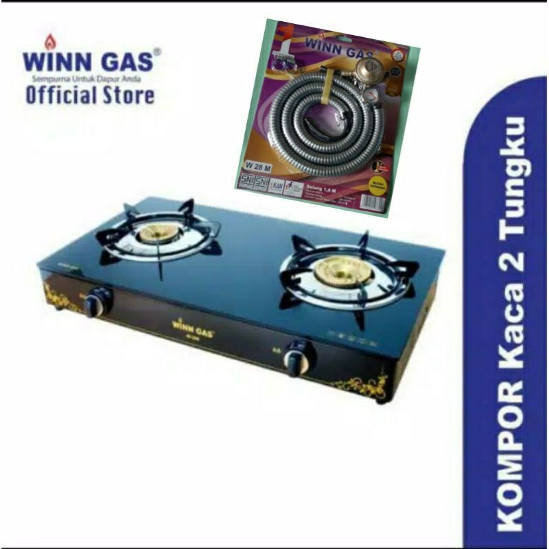 Winn Gas  W . 399 , W 1A  , Win gas  , kompor 2 Tungku   , Kompor Portable , kompor camping , Win gas