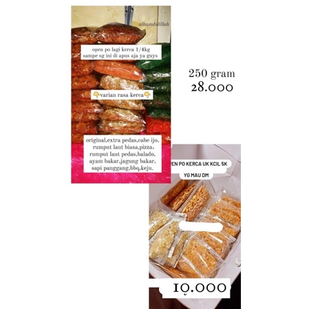 

KRIPIK KACA ISI 250 GRAM 28.000-33.000