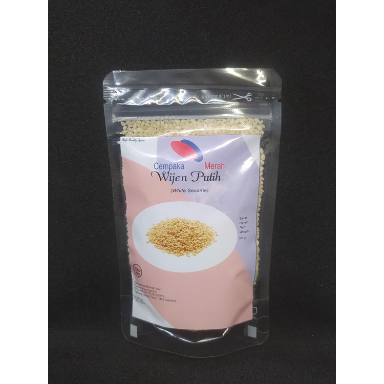 

Wijen Putih Asli/White Sesame 50gr Kualitas Premium