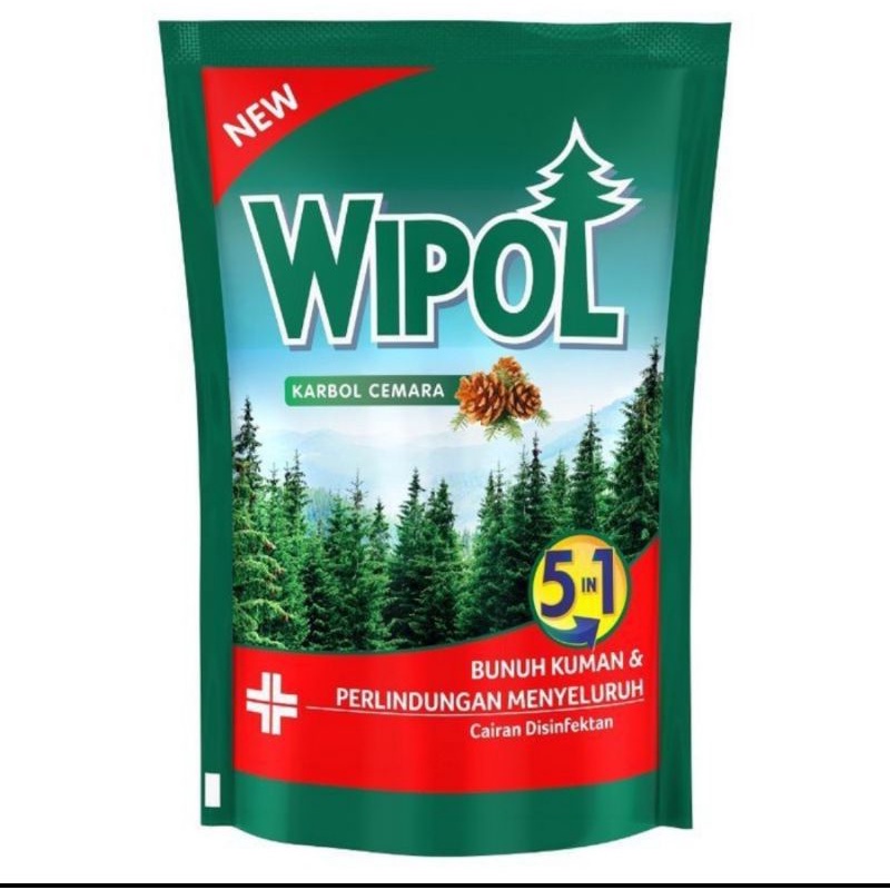 Wipol Karbol Cemara Cairan Pembersih Lantai Classic Pine 200mL