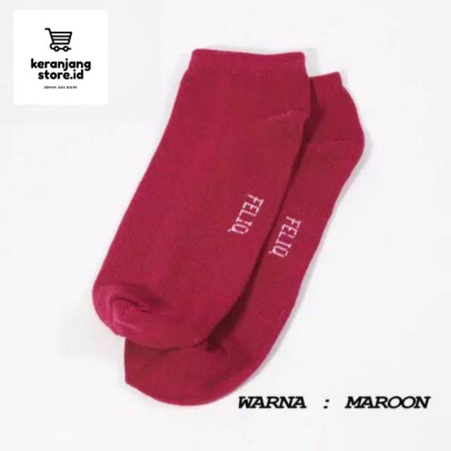 Kaos kaki merah polos ankle semata kaki murah
