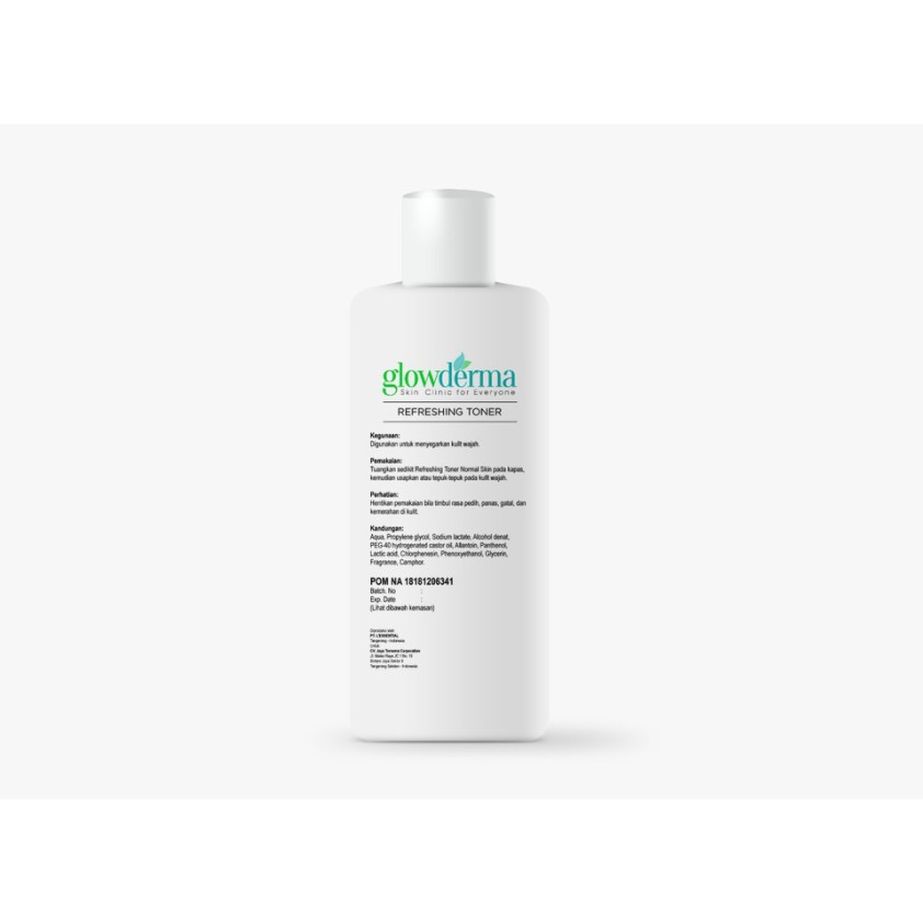 Refreshing Toner Glowderma (Halal - Terdaftar POM)