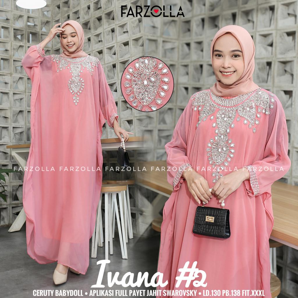 JUMBO BAJU WANITA MUSLIM TERBARU DRESS KAFTAN CERUTY ORI TERBARU D11