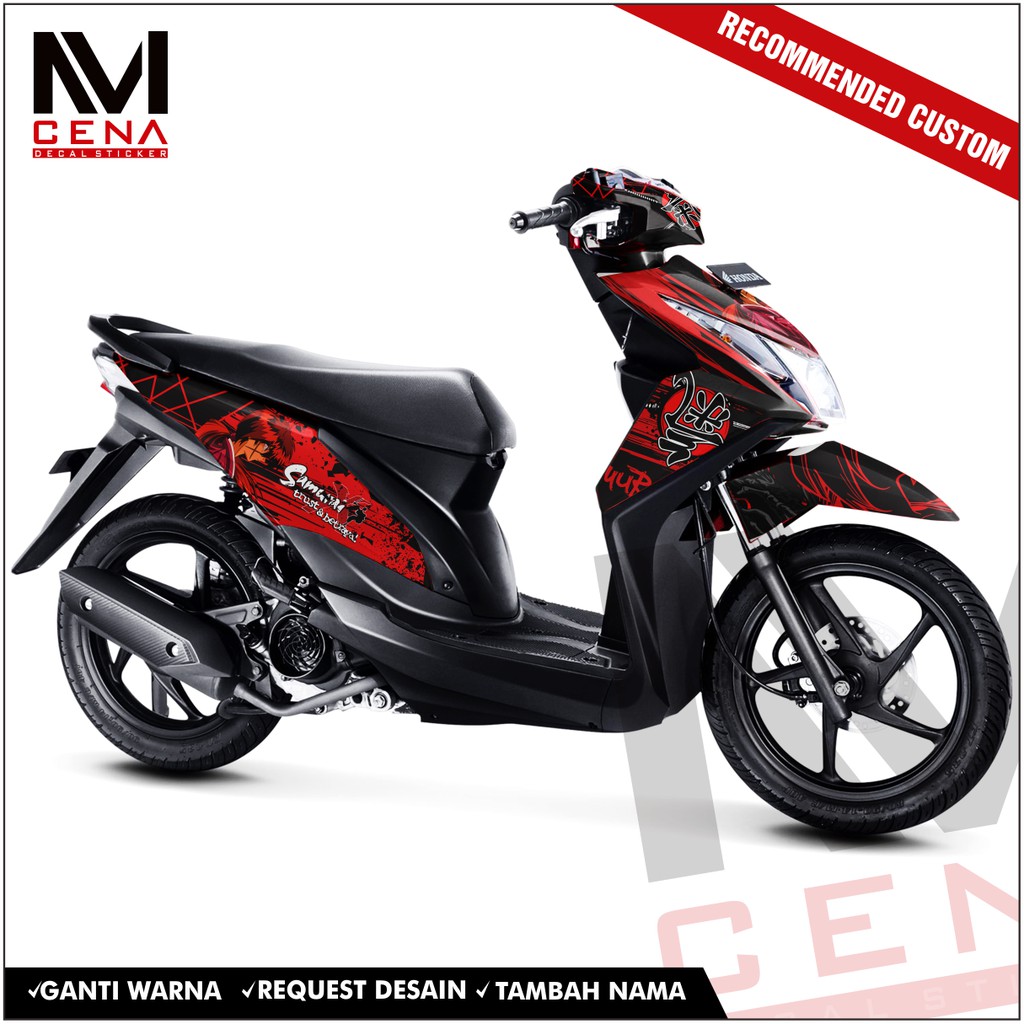 Sticker decal beat fi full body, Sticker beat fi ,striping full body beat fi anime1 anime2