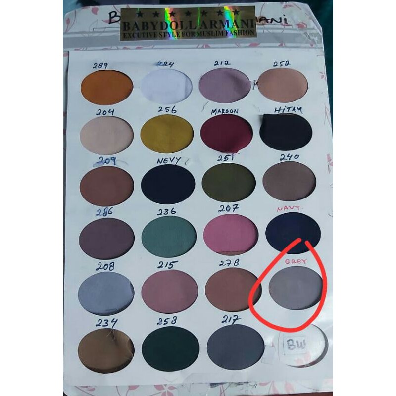 KAIN CERUTTI BABYDOLL ARMANI PER 0.5 METER