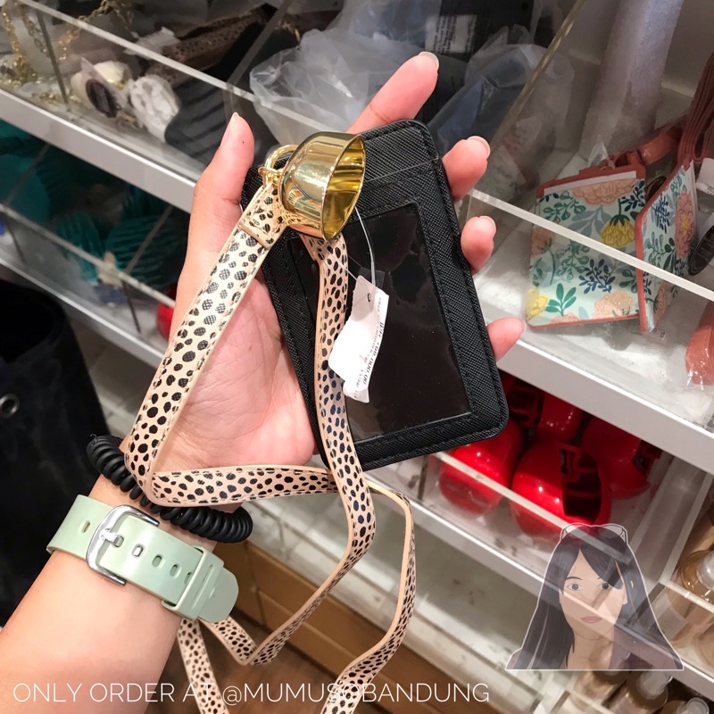 Bath and Body Works - Pocketbac Holder Cheetah Lanyard