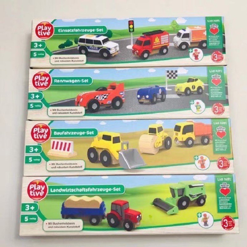 playtive junior car set pretend plays mainan mobil2an