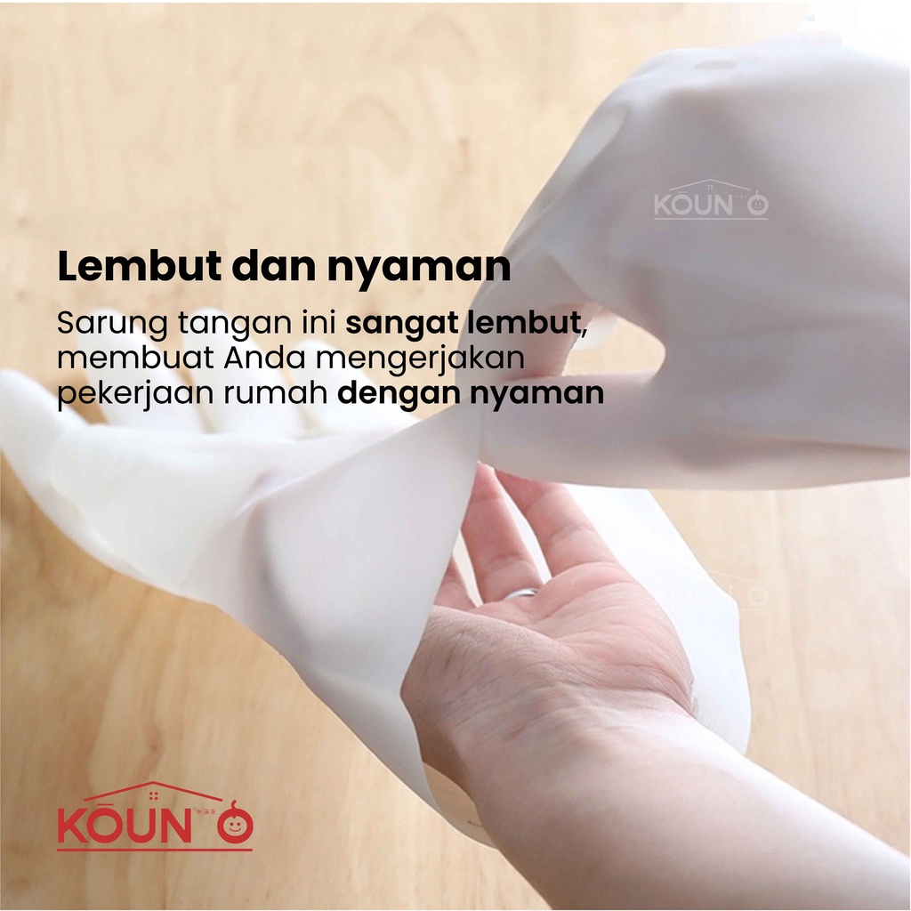 Sarung Tangan Karet Sarung Tangan Kebun Sarung Tangan Cuci Piring Anti Air Tebal Latex Rubber Glove