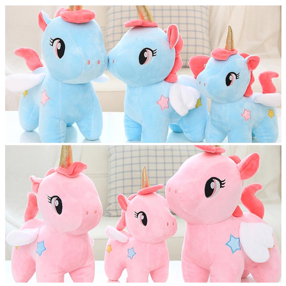 Timekey Mainan Boneka Stuffed Plush Unicorn Kawaii Lembut 10 / 20 / 25cm Untuk Hadiah Ulang Tahun Anak G8V2